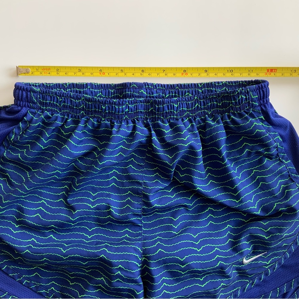 Nike Womens Dri-fit Activewear Running Shorts Sz XS Lined, Key Pocket Blue Green - Picture 7 of 13